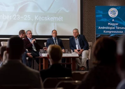 Kecskeméti Orvosi konferencia rendezvényfotózás pódium beszélgetés