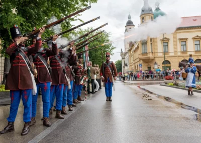 Városi rendezvényfotózás  Kossuth toborzó 2023Lövés